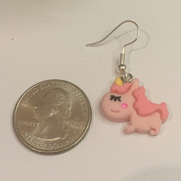 Unicorn Earring, Silly Animal Earring, Unicorn Jewelry, Gift Idea, Unicorn Charm - Picture 5 of 8